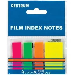 CENTRUM Indeksfaner 45*12 45*25mm 4 neonfrv.