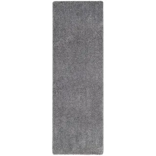 Snapstyle Milano Hochflorteppich 80 x 240 cm Grau