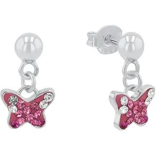 Prinzessin Lillifee Ohrhänger Schmetterling Silber rhodiniert pink