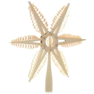 Baumspitze Christbaumspitze Mittig 1 Bäumchen 24x24x2cm NEU baumspitze Holz