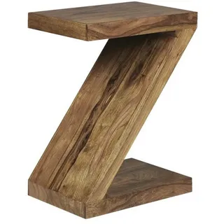Wohnling Beistelltisch Massivholz sheesham 44,0 x 30,0 x 59,0 cm