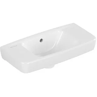 Handwaschbecken Villeroy & Boch NEWO Eckig 500 x 155 x 240 mm, Hahnloch links und rechts vorgestochen - 43935001