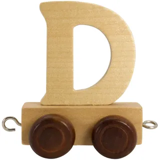 Buchstabenzug aus Holz, Buchstaben Zug, Lok, Waggon, A-Z, Wunschname (D)