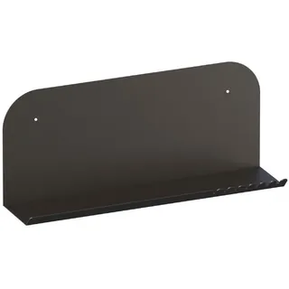 Calicosy Wandregal aus metall 12/55/23 cm , Schwarz , Metall , 12x23x25 cm , Wohnzimmer, Regale, Wandboards