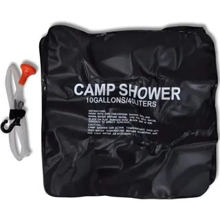 vidaXL Campingdusche Solar 40 L schwarz