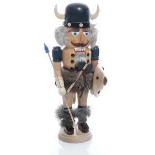 eva müller erzgebirgische holzwaren nußknacker Nussknacker Wikinger 38 cm Erzgebirge Seiffen Gartenfigur