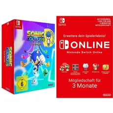 Sonic Colours: Ultimate Launch Edition (Nintendo Switch) + Switch Online Mitgliedschaft - 3 Monate (Switch Download Code)