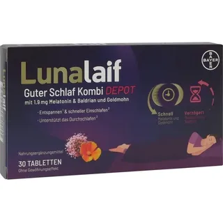 Bayer Lunalaif Guter Schlaf Kombi Depot Tabletten 30 St.