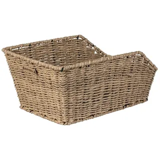 Basil Cento Hinterradkorb Rattan Look braun