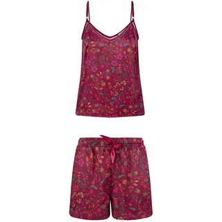 Pip Studio Flora Bangalore Bowie & San Pyjama kurz Dark pink L 2tlg