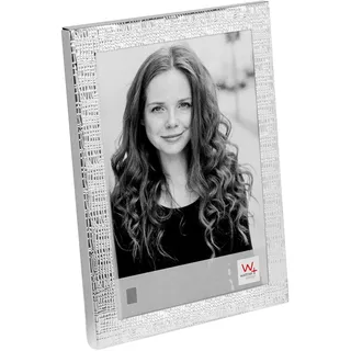 walther design Bilderrahmen Mirja Aluminium Portraitrahmen, 10x15 cm, silber, AB015S