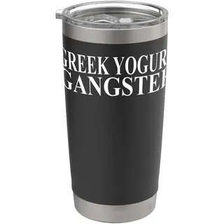 Griechische Joghurt-Bekleidung – lustiges Design für Joghurtliebhaber Doppelwandiger Edelstahl-Thermobecher