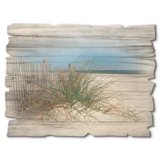 ARTland Artland, Schöne Sanddüne mit Gräsern und Zaun Strand, (1 St.), beige