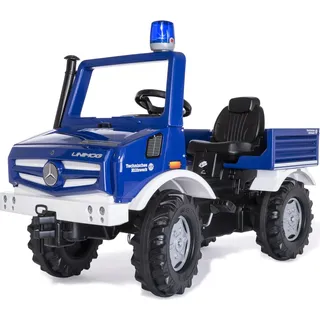 Rolly Toys Unimog THW Tretauto ab 3 Jahren (Auto zum selber fahren) 038305 - Blau