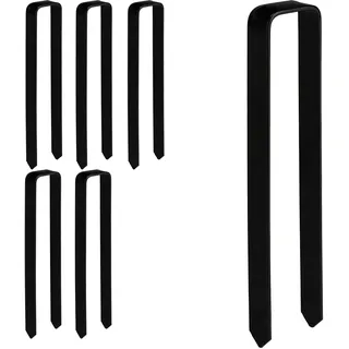 Relaxdays Rosenbogen Bodenanker 30 x 6 x 2,5 cm Schwarz