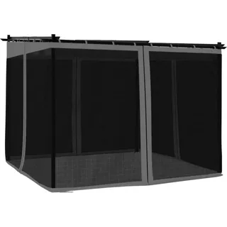 vidaXL Pavillon mit Netzwänden Anthrazit 3x3 m Stahl - Grau