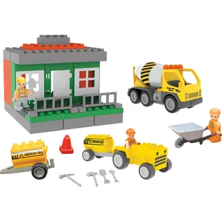Spielzeugset Baustelle, Klemmbausteine für Kinder ab 3 Jahre