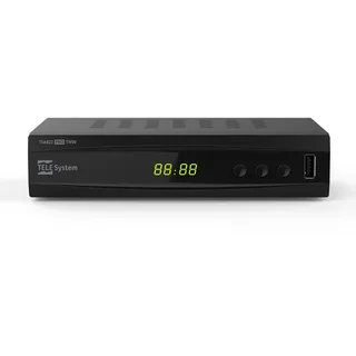 TELE System TS6822 Pro T2HEVC TWIN DTT Decoder mit 2 Tuner und Videorekorder