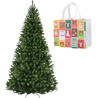 Künstlicher Weihnachtsbaum 180 cm - mit mehr Ästen und Blättern, Realistischer Weihnachtsbaum Künstlich, Künstlicher Weihnachtsbaum für die perfekte Chrismas Stimmung - von Ruschen (White Bag)