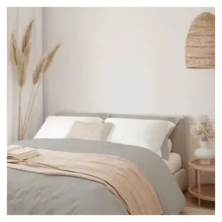 Belum Bettbezug, 100% gekämmte Baumwolle, Satin, Fadenzahl 300, Oeko-Tex-Zertifikat, Bett: 200 x 200 cm, Farbe: Hellgrau