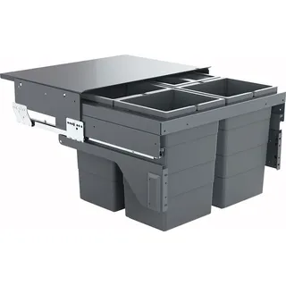 HAILO Einbaumülleimer 13 l Grau