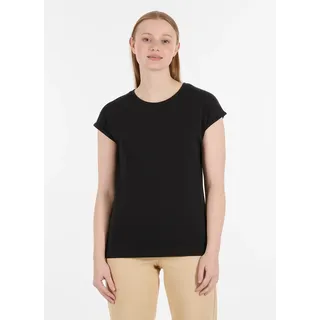 Ragwear T-Shirt "DIONA" casual Stil, hüftbedeckende Länge, aus Baumwollmischung mit Modal, schwarz