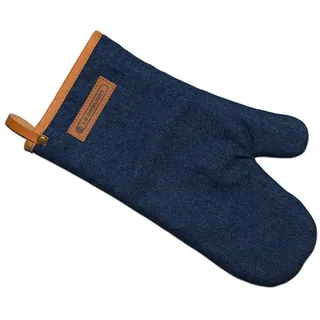 Le Creuset Ofenhandschuh, Denim, Backhandschuhe + Topflappen, Blau
