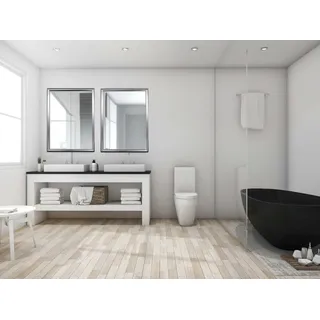 Zalena Jim 30 x 25 cm Rahmenspiegel Wandspiegel Designspiegel Badspiegel für die Wohnung Gästebad Flur Gadrobe Wohnzimmer