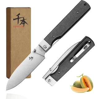 SENBO 440A Camping Chef Messer Edelstahl Sharp Japanisch Falten Tragbare Reise Obst-Messer