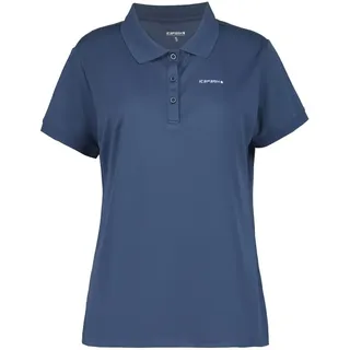 ICEPEAK Poloshirt ICEPEAK "BAYARD", Damen, Gr. 3XL, blau (navy blau), Obermaterial: 100% Polyester, Shirts Poloshirt, sportlicher Stil, pflegeleicht, schnelltrocknend, aus Polyester