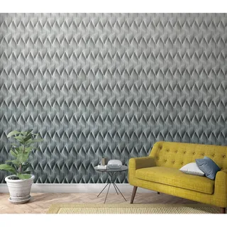 Marburg Vliestapete Grafisch 3D-Motiv Grau 270 cm x 159 cm FSC®