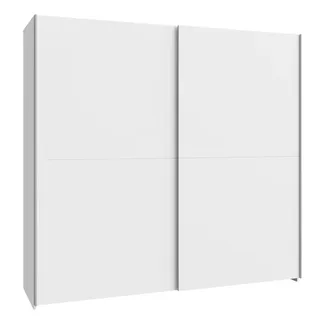 Home Affaire FORTE Möbel Schach und Matt Kleiderschrank 200, Schwebetürenschrank mit 2 Türen und Einlegeböden, Holzwerkstoff, Weiß mit Schachbretuster, 200,1 cm breit, 190,5 cm hoch, 61,2 cm tief