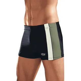 H.I.S. H.I.S, Boxer-Badehose mit Kontrasteinsätzen, schwarz