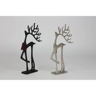 BURI Rentier Metall Dekoration Christmas Figur Fenster Tisch Advent Winter Raum
