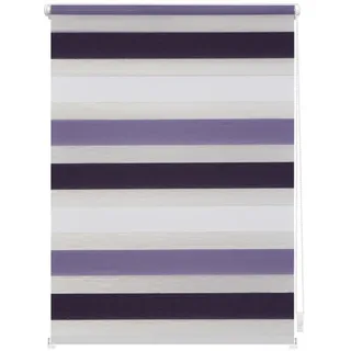 Lichtblick Doppelrollo 90 x 150 cm lila/weiß