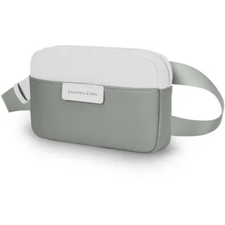 Kapten & Son Bauchtasche Bergen Crossbody Muted Sage | Bauchtasche Damen & Herren 0,8 L | Handtasche Mint | Umhängetasche klein | ideal für Reisen, Alltag, City