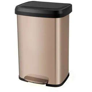 Costway Mülleimer 50 l Gold