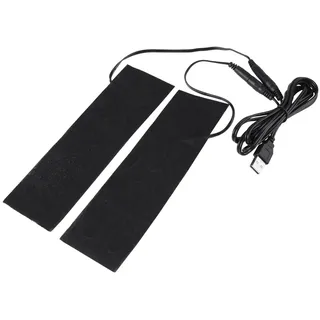 1 Paar Schwarz USB Kohlefaser Heizmatte 5 V USB Elektrische Heizelement Heizfolie Pads für Erwärmung Füße