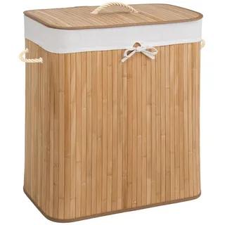 tectake Wäschekorb,53 x 33,5 x 63 cm, beige , Beige , Textil , Rechteckig , 33.5x63x53 cm , Haushalt & Reinigung, Wäschepflege, Wäschekörbe & Wäschetonnen