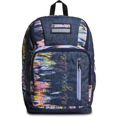 Rucksack Seven® Point Out - Virtual Girl, violett, Taglia Unica, Lässig