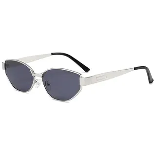 EJDHA Vintage Damensonnenbrille mit goldenem Metallrahmen, Cat-Eye-Sonnenbrille, dekorative Outdoor-Sonnenbrille, UV-Schutz