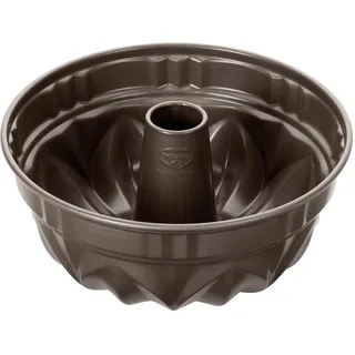 Dr.Oetker Gugelhupfform , Braun , Metall , rund , 12 cm , antihaftbeschichtet , Backen & Backzubehör, Backformen, Gugelhupfformen
