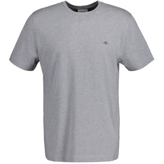 GANT T-Shirt »REG SHIELD SS T-SHIRT«, mit Logostickerei auf der Brust Gant grey melange