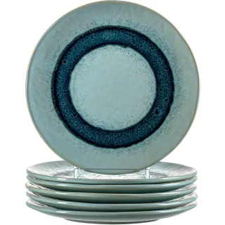 LEONARDO Matera Speiseteller 22,5 cm blau 6er Set