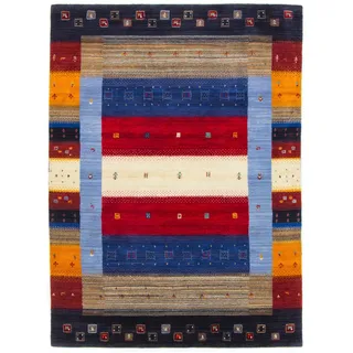 carpetfine Gabbeh Don Wollteppich 140 x 200 cm Mehrfarbig