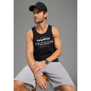 Tanktop KANGAROOS, Damen, Gr. 3XL, schwarz, Single Jersey, Obermaterial: 100% Baumwolle, schmal, tiefer Rundhals, eingefasste Kante, Tops Tanktop, schmal geschnitten, ärmellos, aus Baumwolle, Single Jersey, Topseller
