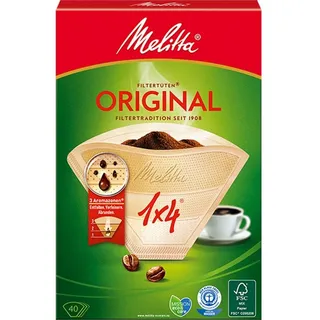 1x4 Original Kaffeefilter naturbraun 40 St.