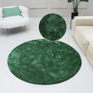 Bruno Banani »Dana Teppich, Kundenliebling« rund 30 mm Höhe unifarben, Mikrofaser Teppiche, Wohnzimmer, Schlafzimmer, Esszimmer,
