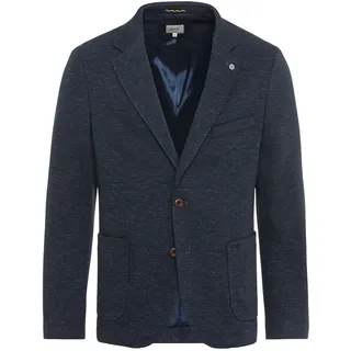 camel active Herren Casual Sakko aus einem Baumwolljersey, Dunkelblau, 27