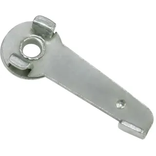 GARDINIA Gardinenschiene Deckenträger 1-läufig Ø 13 mm 0 cm Grau